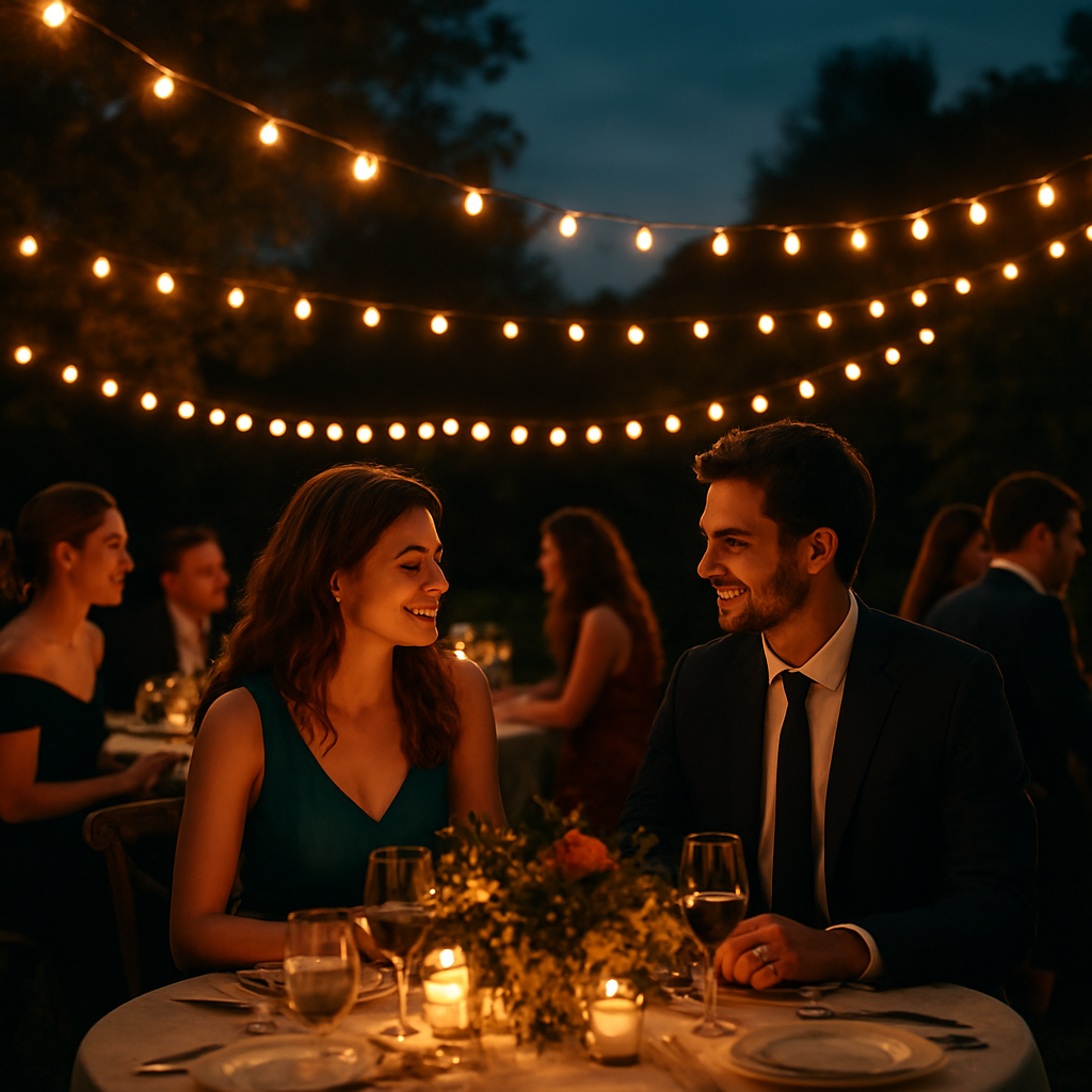 An elegant private celebration at dusk
